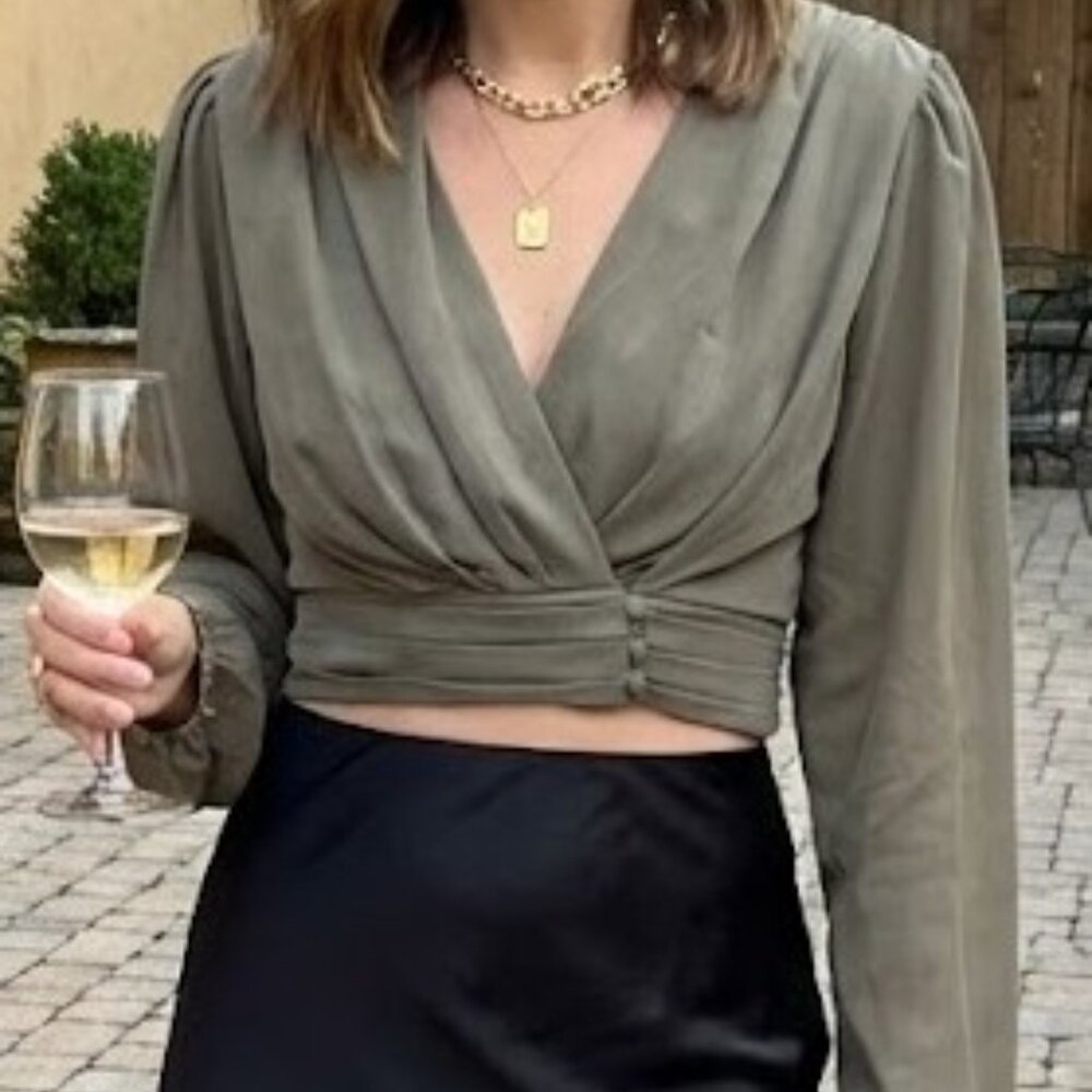 NWOT Long Sleeve Crop Top